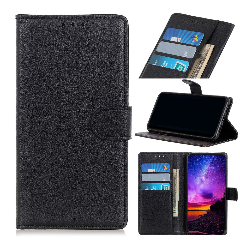 OPPO Find X3 Pro - Leder Etui Hülle schwarz