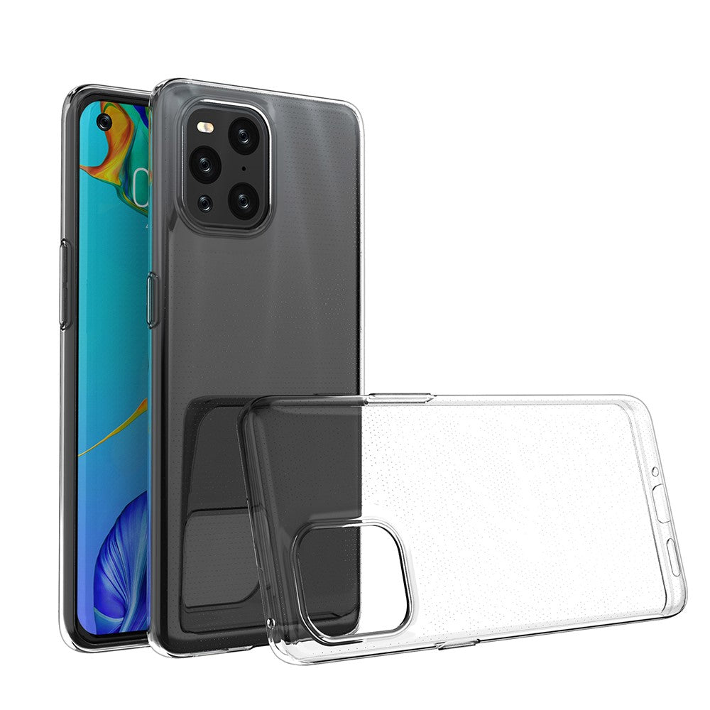 OPPO Find X3 Pro - Silikon Case Hülle transparent