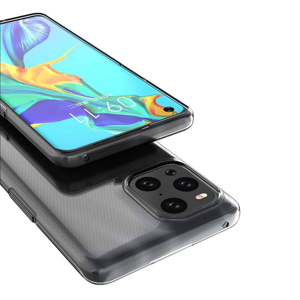 OPPO Find X3 Pro - Silikon Case Hülle transparent