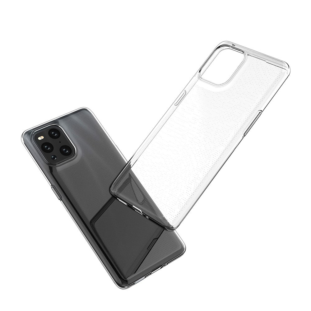 OPPO Find X3 Pro - Silikon Case Hülle transparent