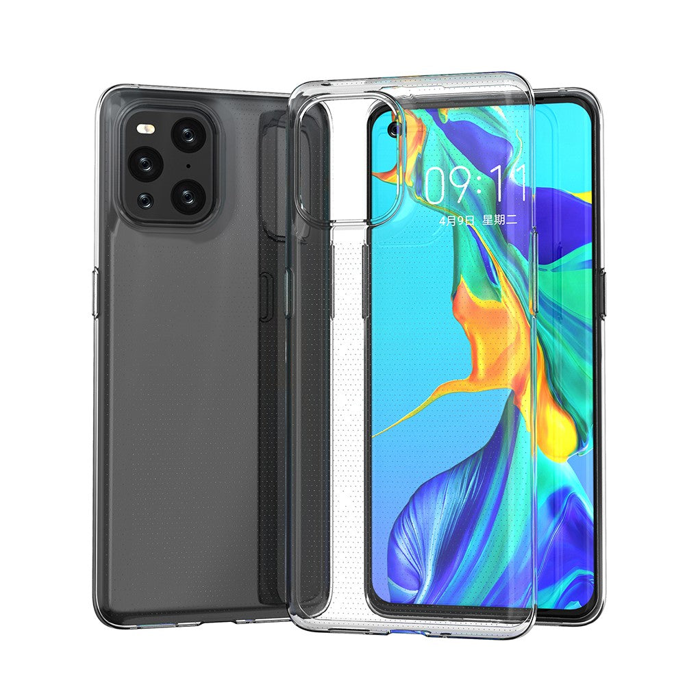 OPPO Find X3 Pro - Silikon Case Hülle transparent