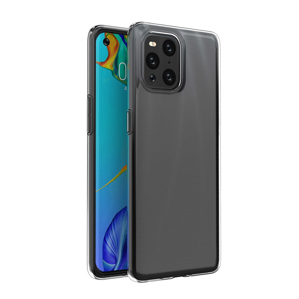 OPPO Find X3 Pro - Silikon Case Hülle transparent