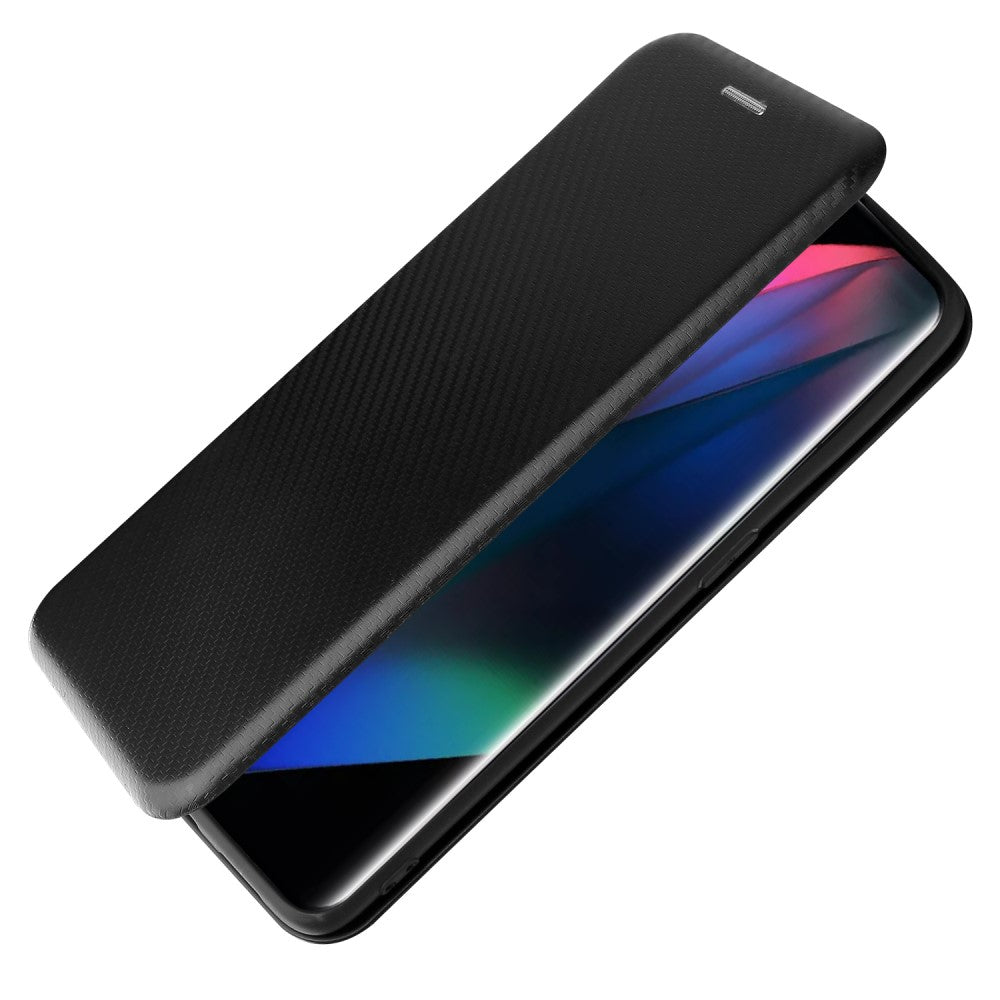 Oppo Find X3 Pro - Carbon Look Flip Case Case