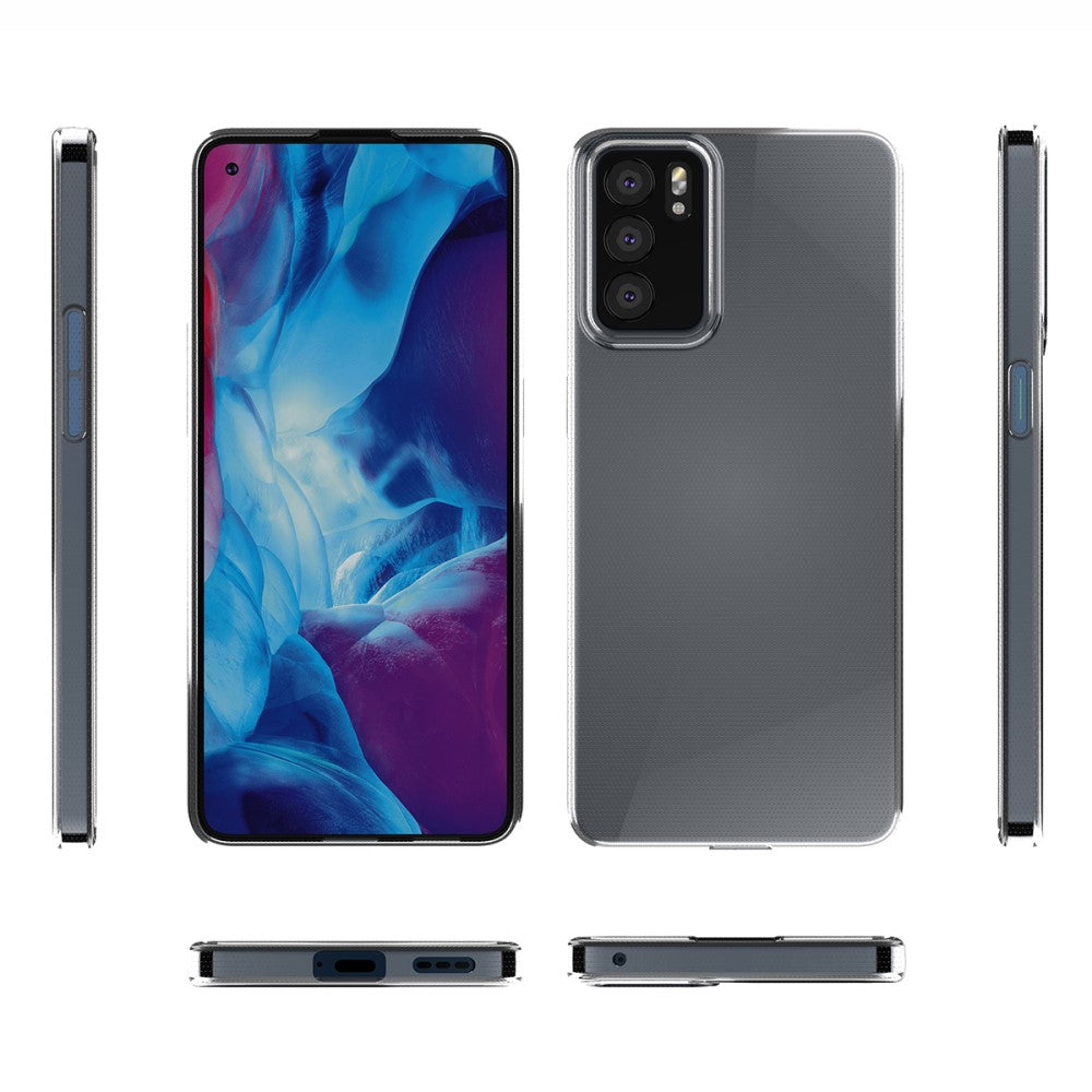 OPPO Reno6 - Silikon Case Hülle transparent