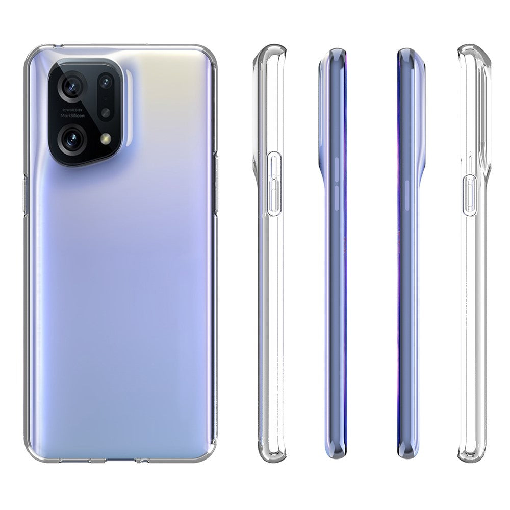 OPPO Find X5 Pro - Silikon Gummi Hülle transparent