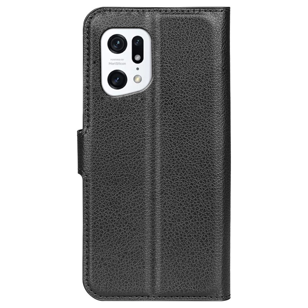 OPPO Find X5 - Leder Etui Hülle