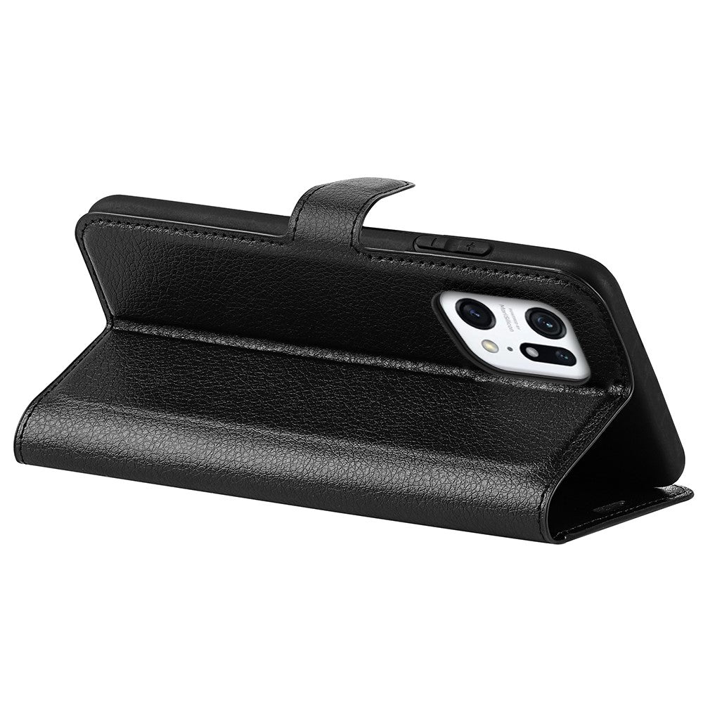 OPPO Find X5 - Leder Etui Hülle