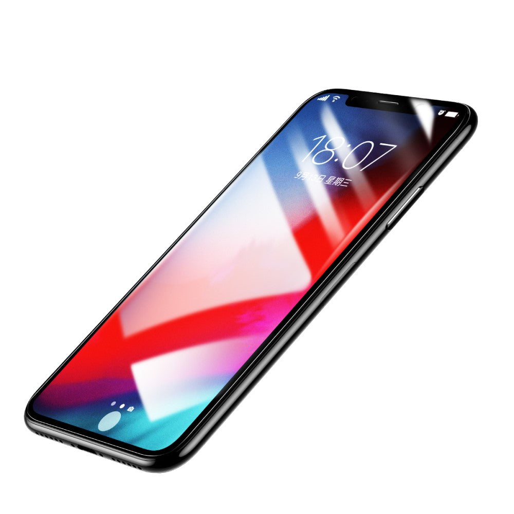 iPhone Xs Max  - BASEUS Panzerglas Front und Back Schutzfolie transparent
