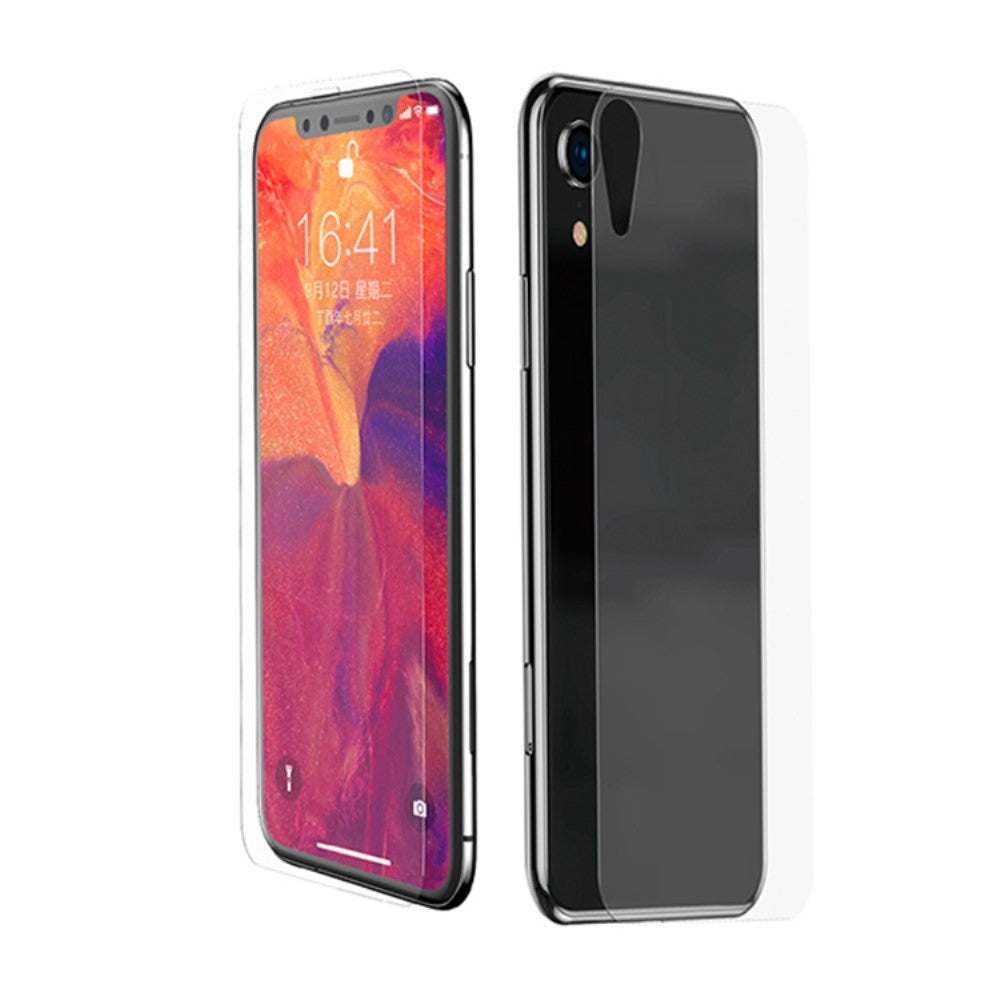 iPhone Xs Max  - BASEUS Panzerglas Front und Back Schutzfolie transparent