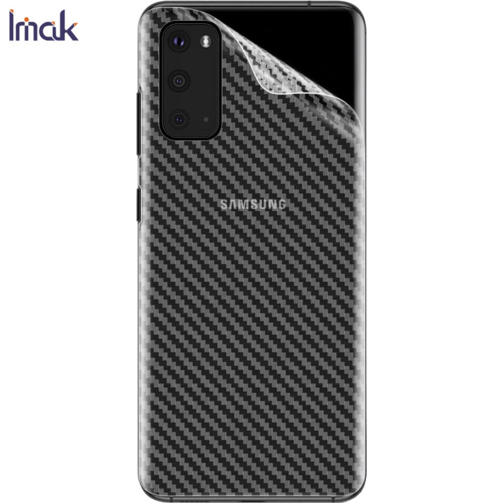 Galaxy S20 - IMAK PVC Rücken Schutzfolie Carbon Look