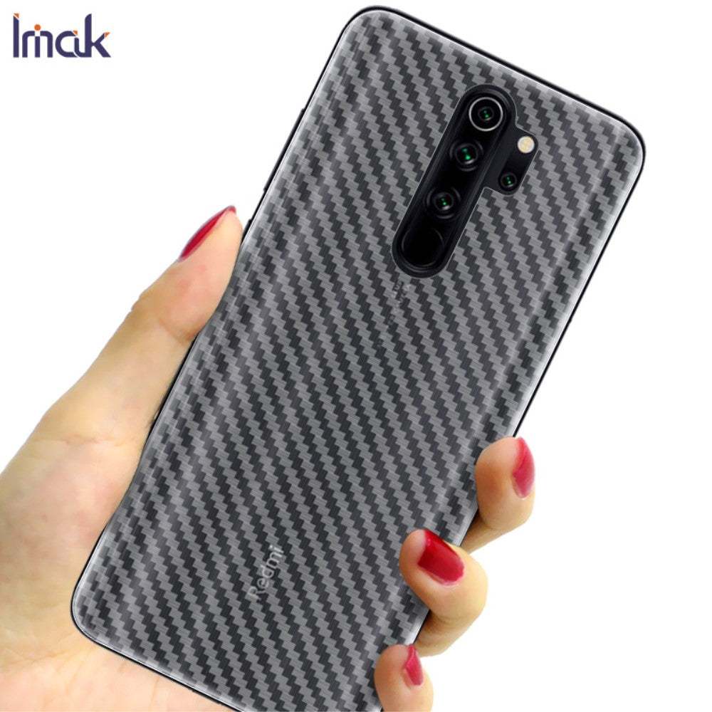 Xiaomi Redmi Note 8 Pro - IMAK PVC Rücken Schutzfolie Carbon Look