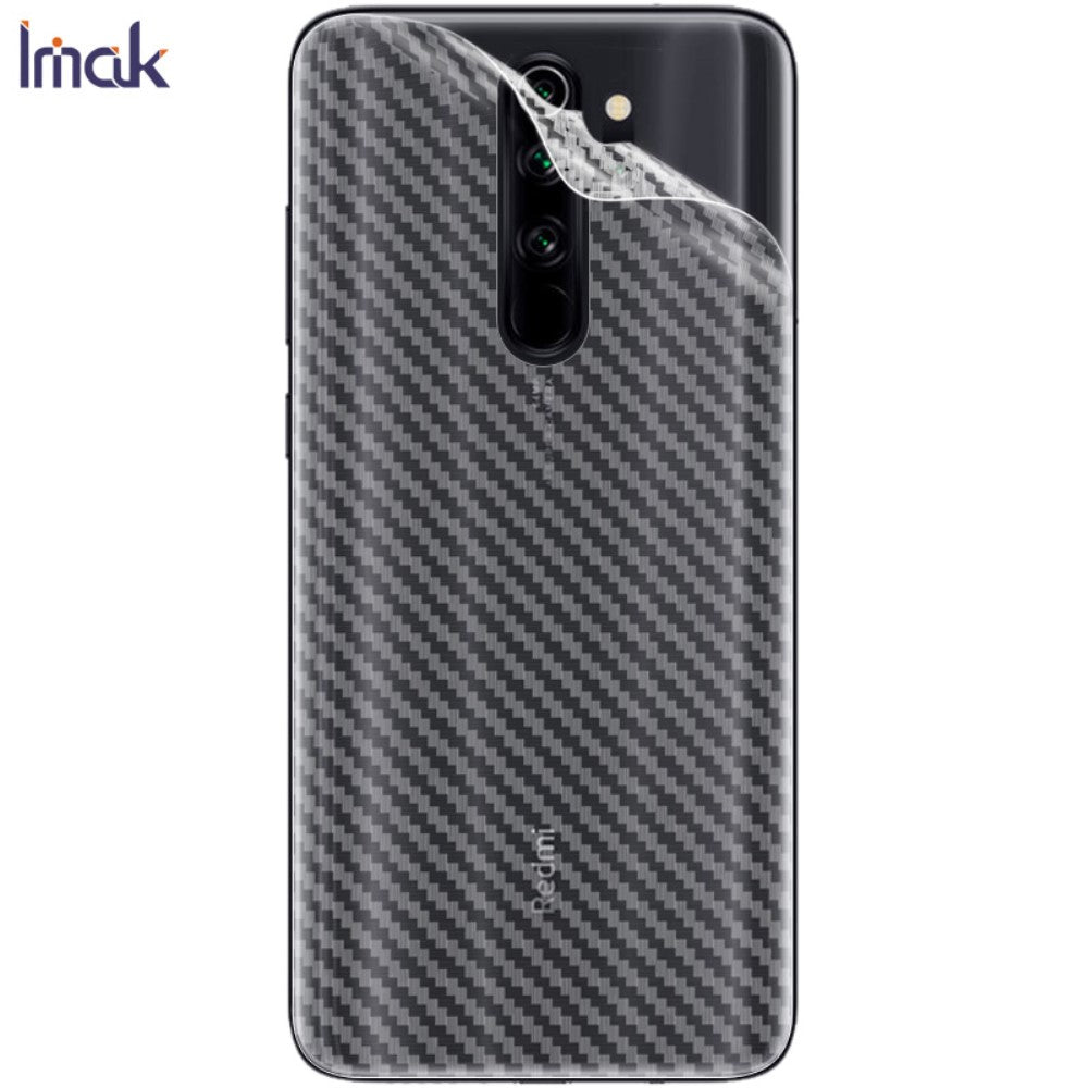 Xiaomi Redmi Note 8 Pro - IMAK PVC Rücken Schutzfolie Carbon Look