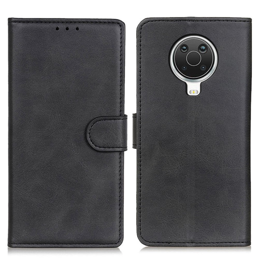 Nokia G10 / G20 - Leder Etui Hülle schwarz