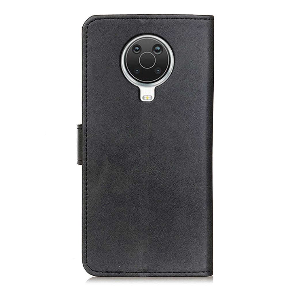 Nokia G10 / G20 - Leder Etui Hülle schwarz