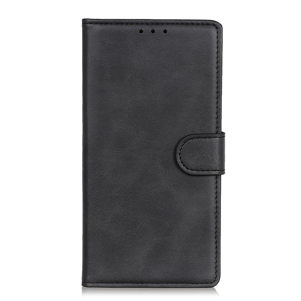 Nokia G10 / G20 - Leder Etui Hülle schwarz
