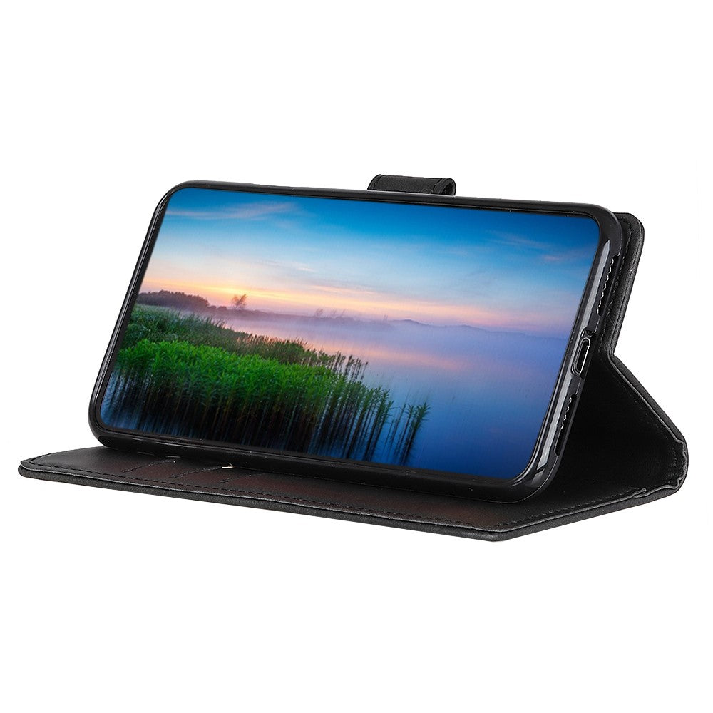 Nokia G10 / G20 - Leder Etui Hülle schwarz