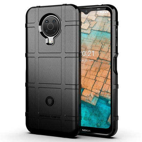 Nokia G10 / G20 - Textur Gummi Hülle schwarz