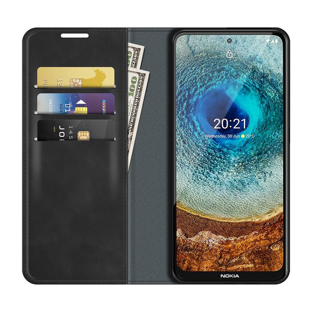Nokia X20 - Seidige Stand Flip Case Hülle