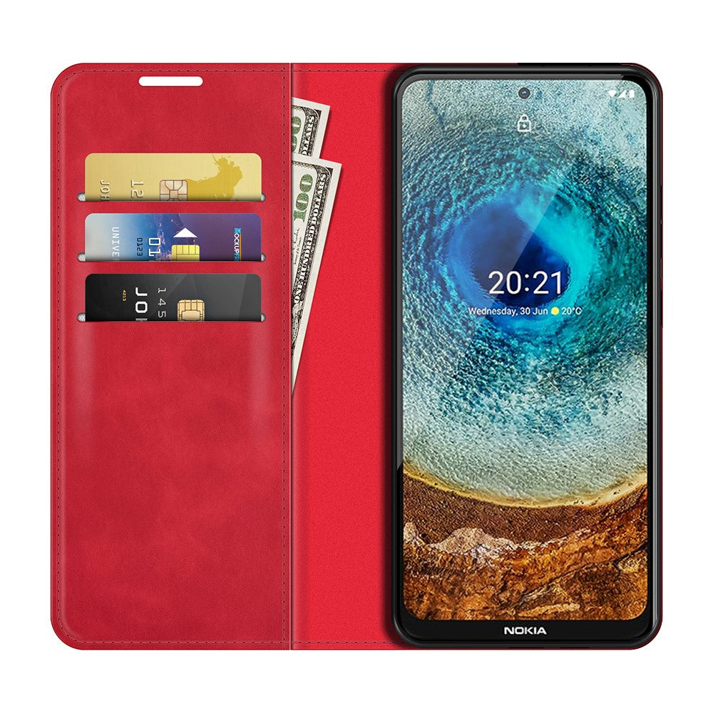 Nokia X20 - Seidige Stand Flip Case Hülle