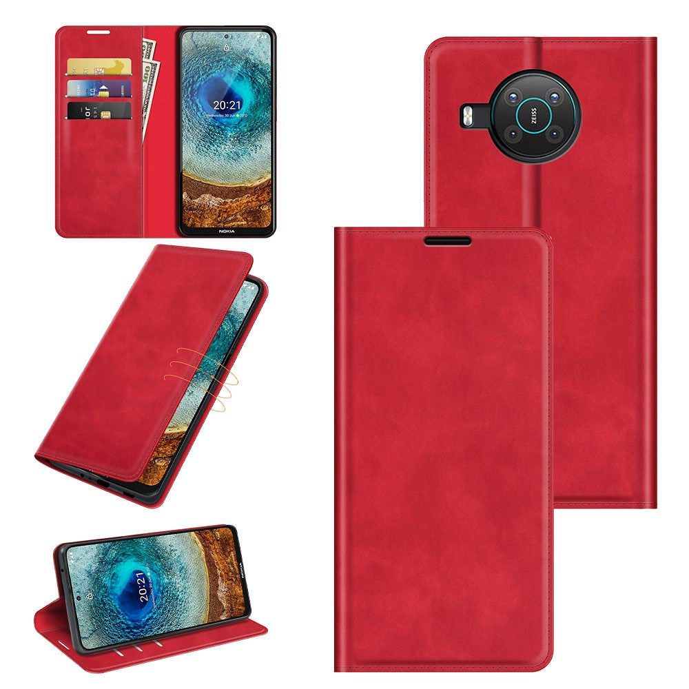 Nokia X20 - Seidige Stand Flip Case Hülle