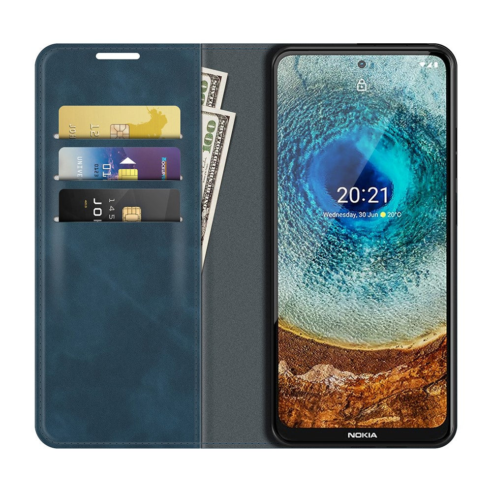 Nokia X20 - Seidige Stand Flip Case Hülle