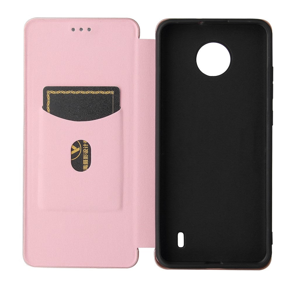 Nokia C20 - Carbon Look Flip Case Hülle