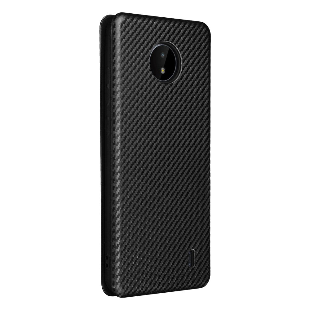 Nokia C20 - Carbon Look Flip Case Hülle