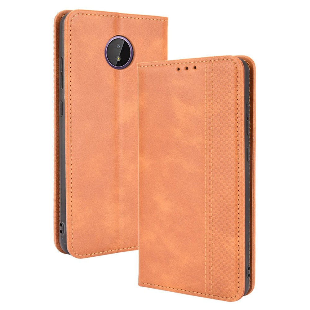 Nokia G50 - Stand Flip Case Cover marrone
