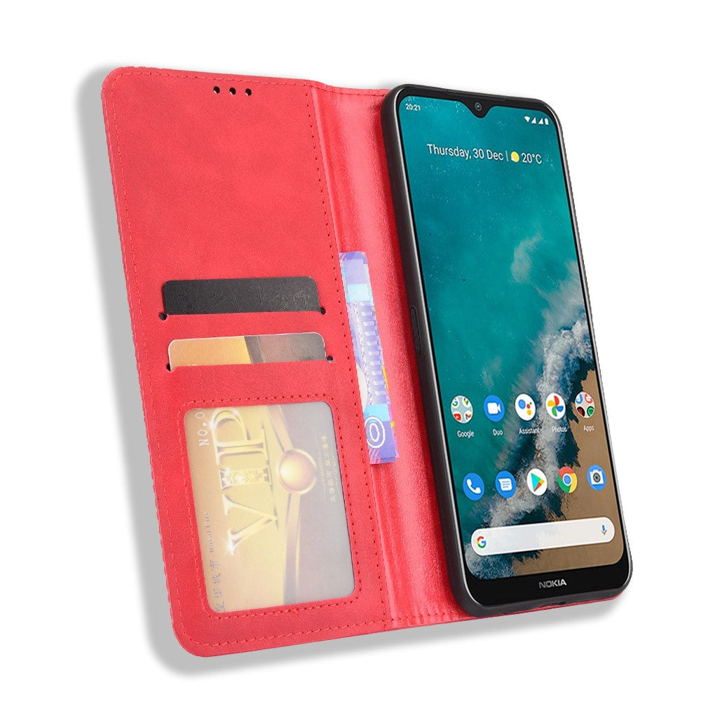 Nokia G50 - Stand Flip Case Cover marrone