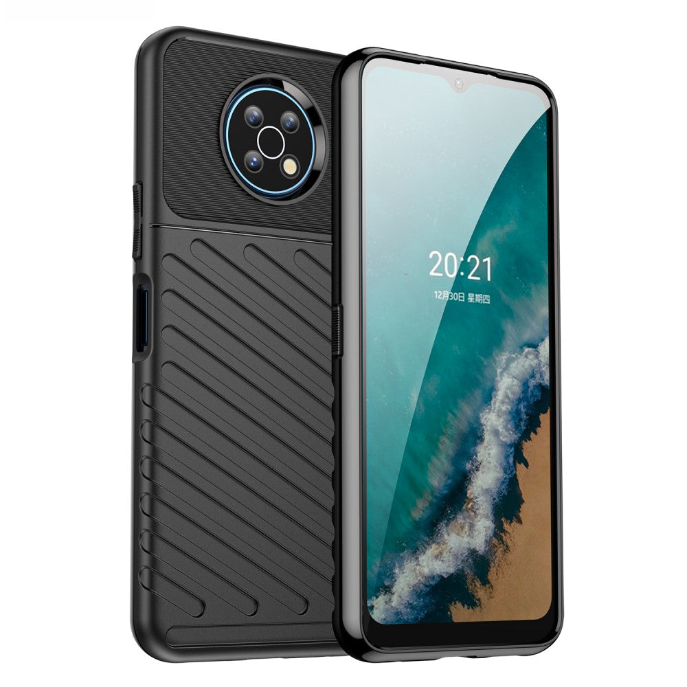Nokia G50 - Textur Gummi Hülle schwarz