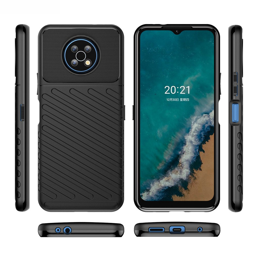 Nokia G50 - Textur Gummi Hülle schwarz