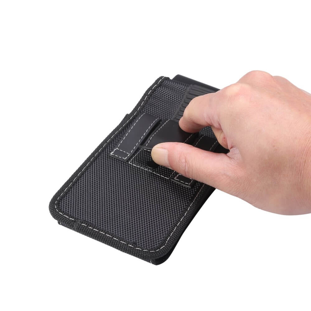 Vertikale Oxford Gurttasche mit Clip 17cm / XL