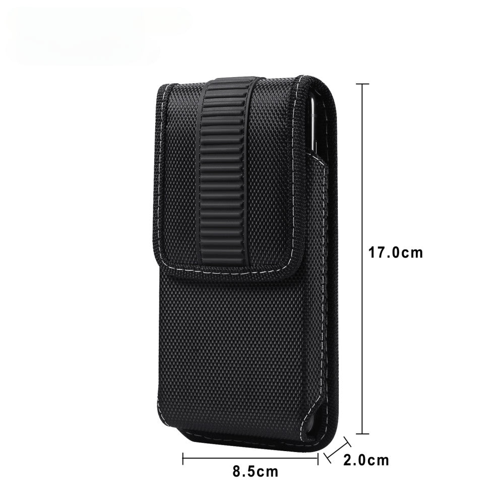 Vertikale Oxford Gurttasche mit Clip 17cm / XL