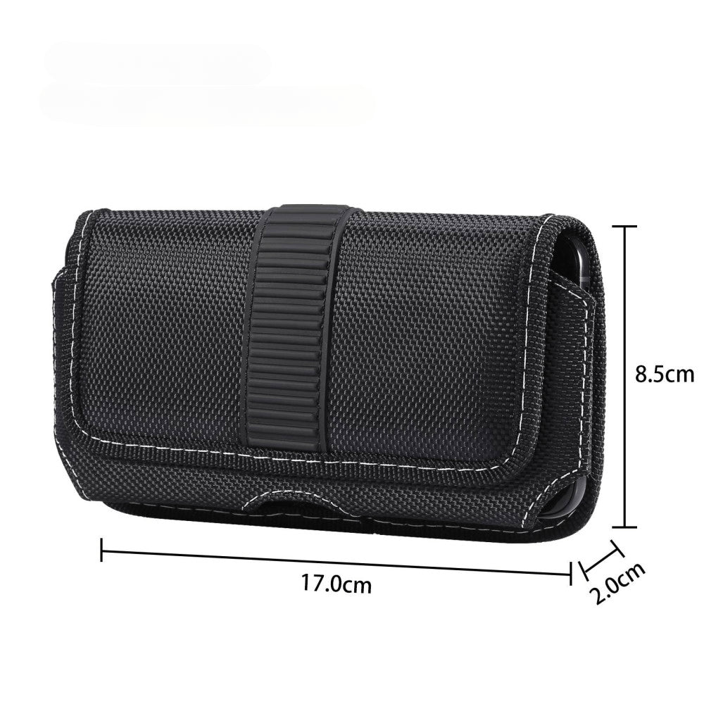 Horizontale Oxford Gurttasche mit Clip / XL
