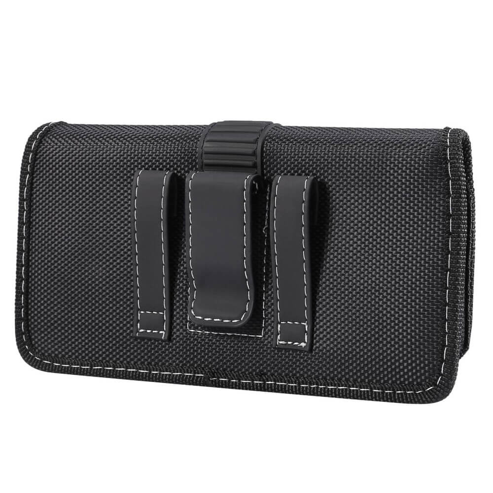 Horizontale Oxford Gurttasche mit Clip / XL