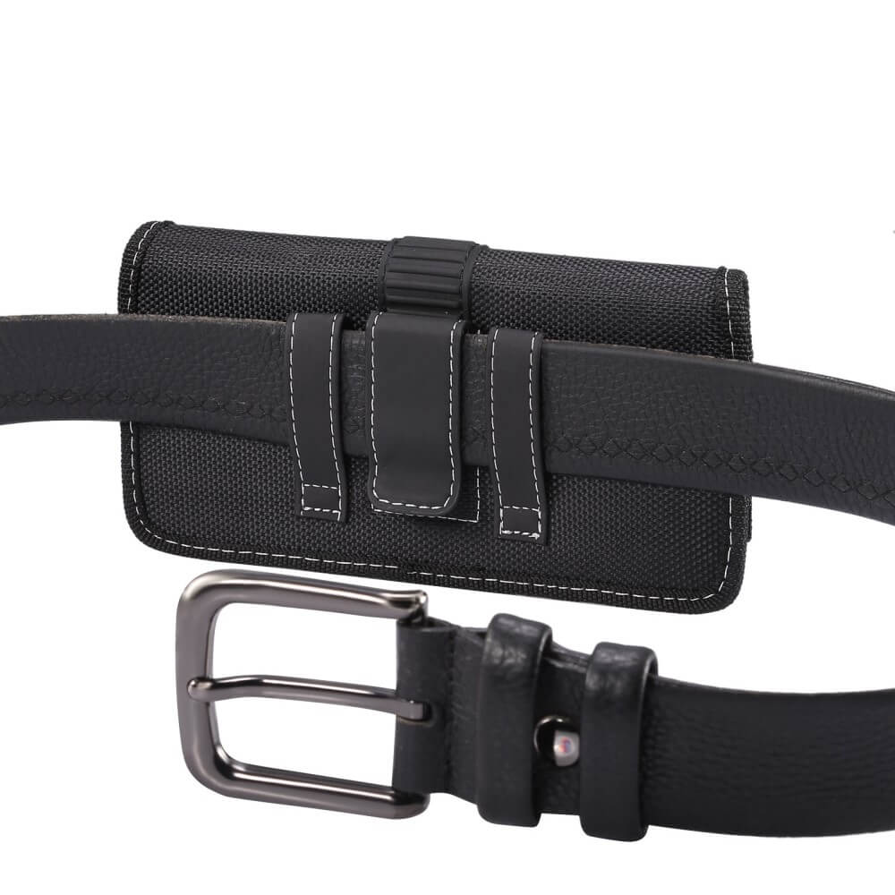 Horizontale Oxford Gurttasche mit Clip / XL
