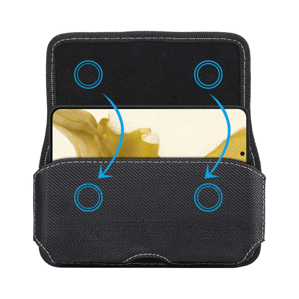 Horizontale Oxford Gurttasche mit Clip / XL