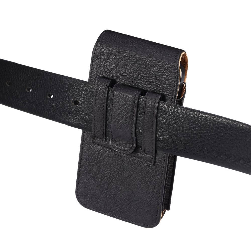 Nylon - cuir sacoche ceinture avec porte carte noir / M