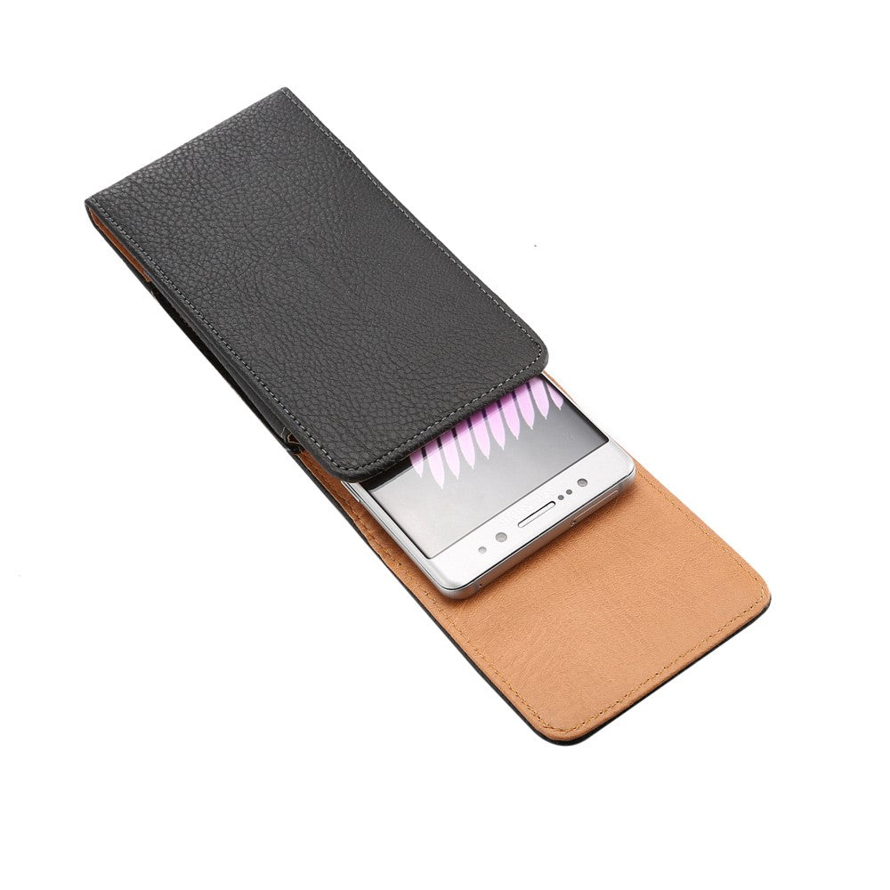 Universal - Vertikale Gurttasche L aus Kunstleder schwarz