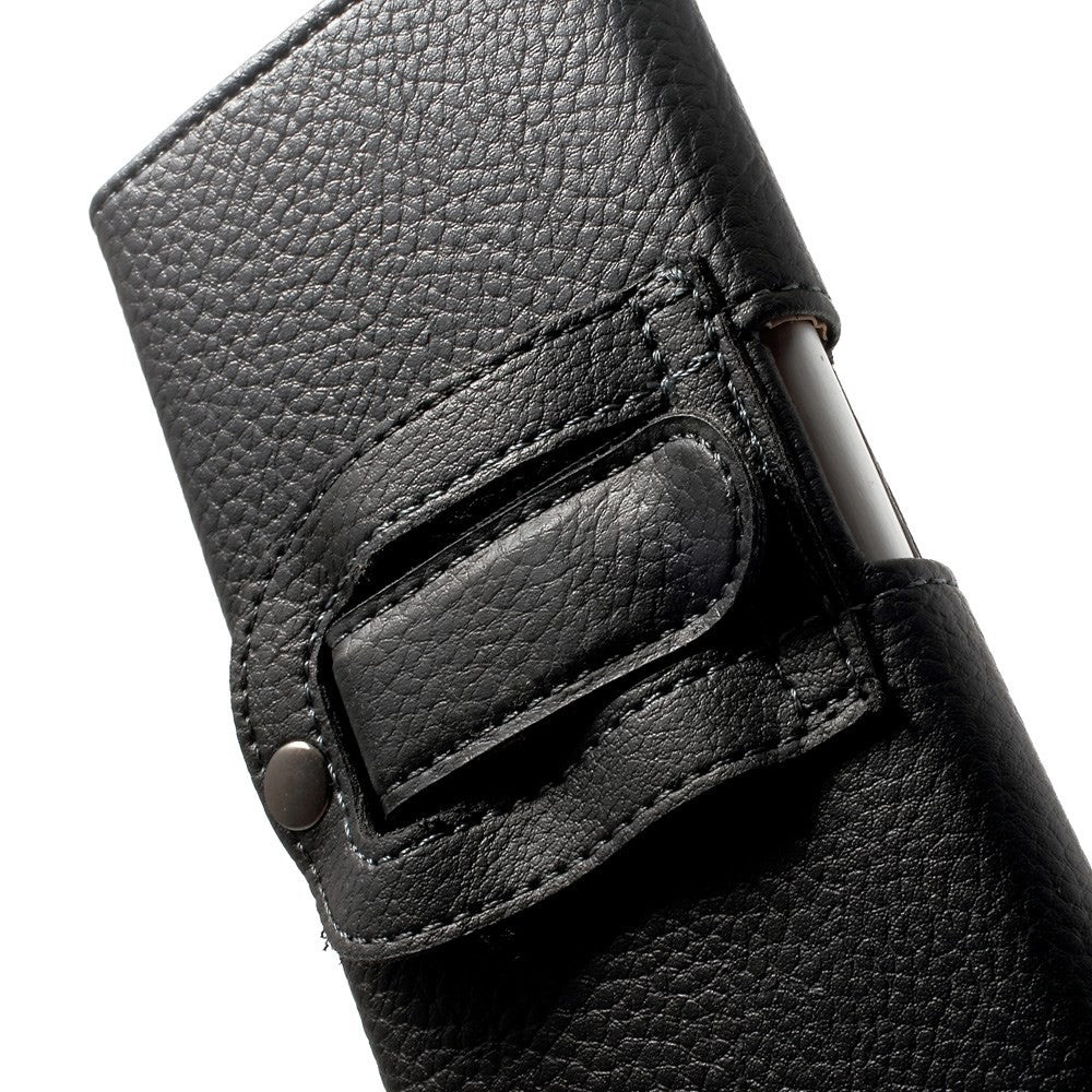 Universal - Gurttasche L horizontal Echtleder schwarz