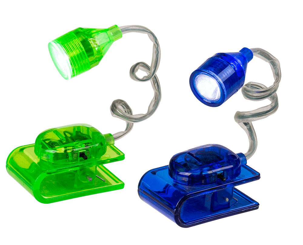Miniatur LED Leselicht mit Buchklammer