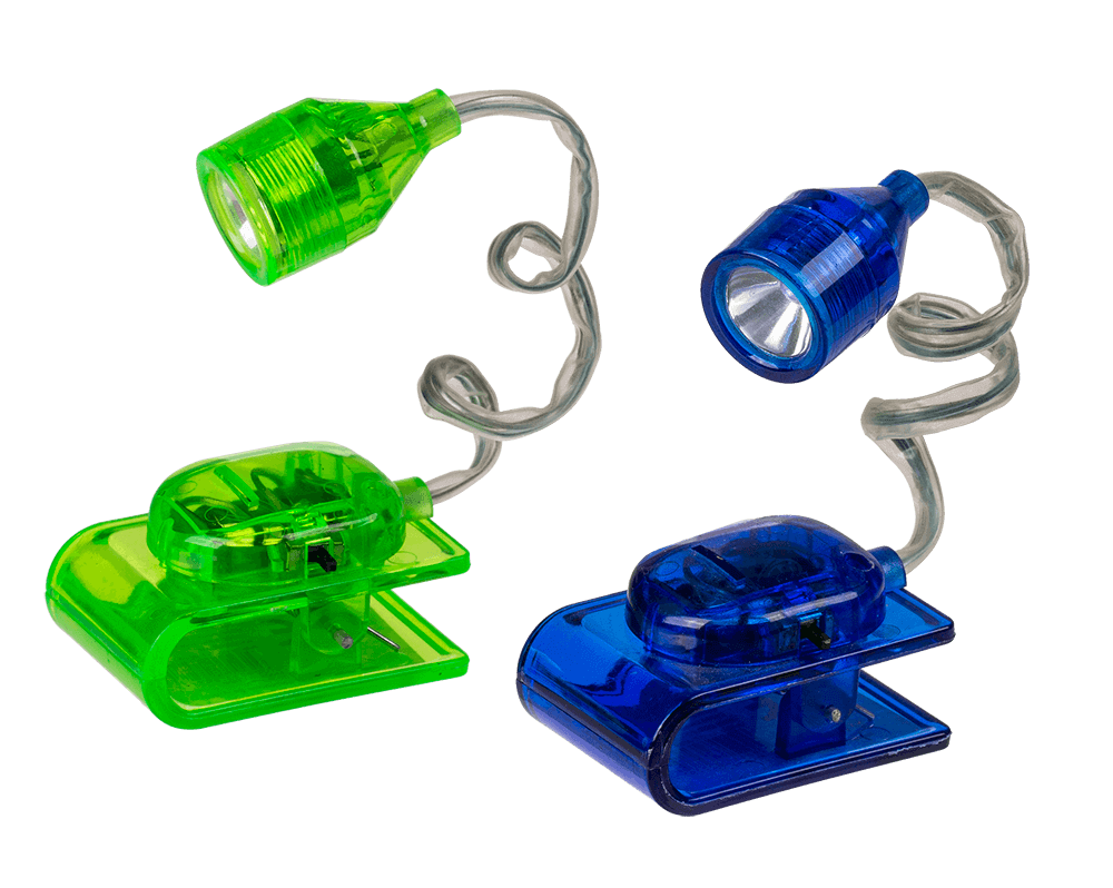 Miniatur LED Leselicht mit Buchklammer