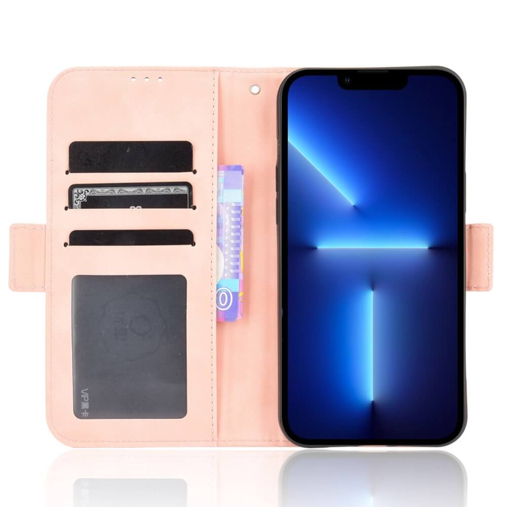 iPhone 14 / 13- Etui mit vielen Kartenfächern