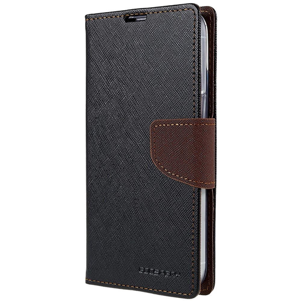 iPhone 14 Plus - Goospery Fancy Case Cover nero/marrone