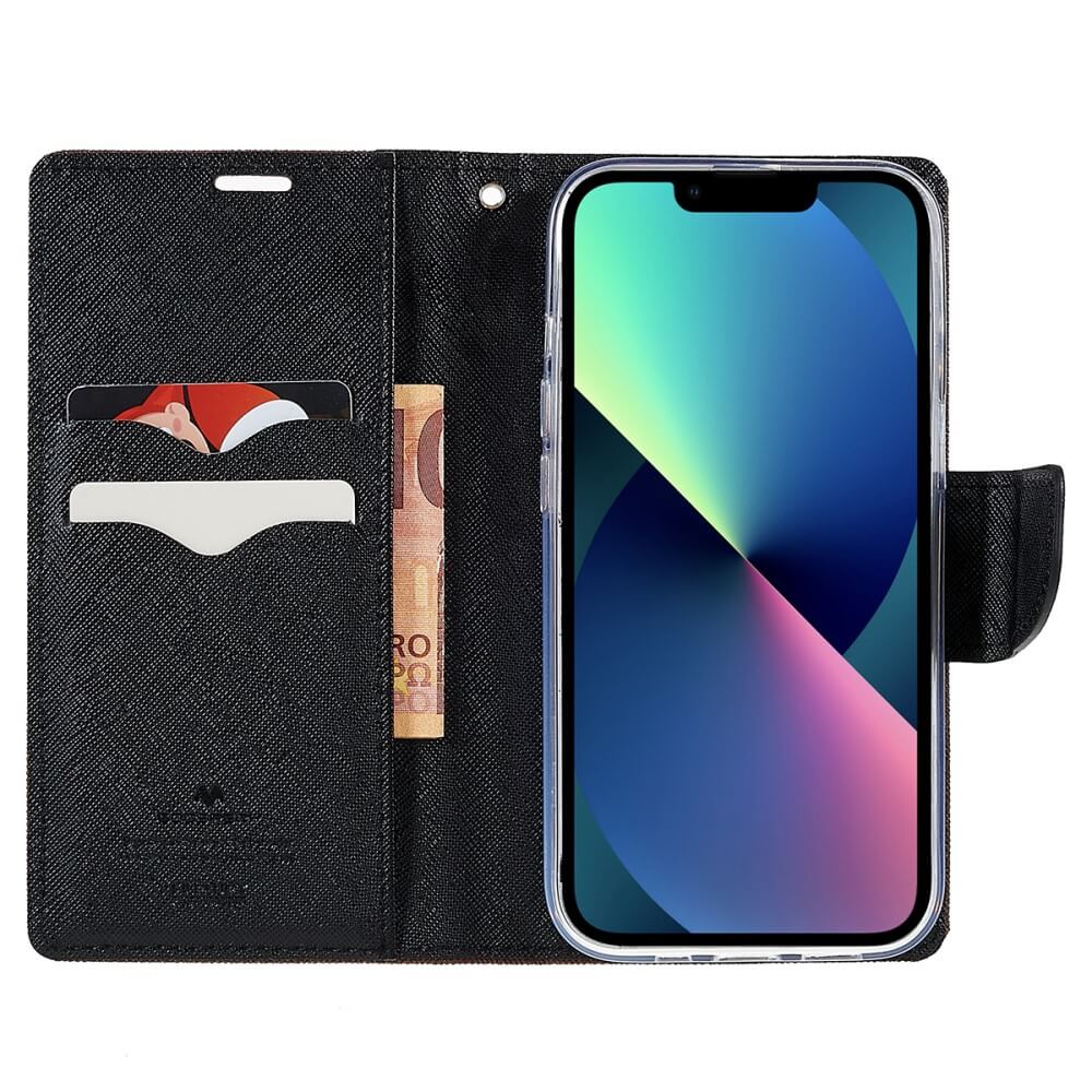 iPhone 14 Plus - Goospery Fancy Case Cover nero/marrone