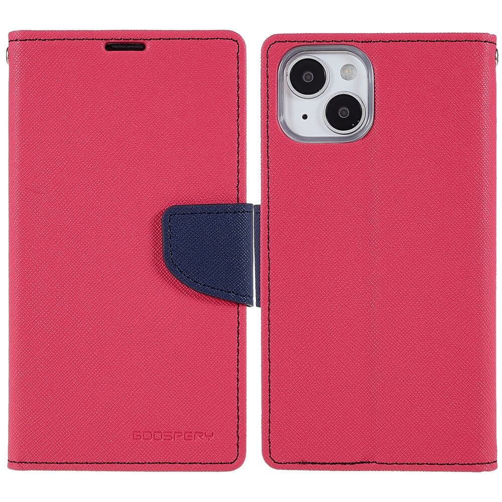 iPhone 14 Plus - Goospery Fancy Etui Hülle pink