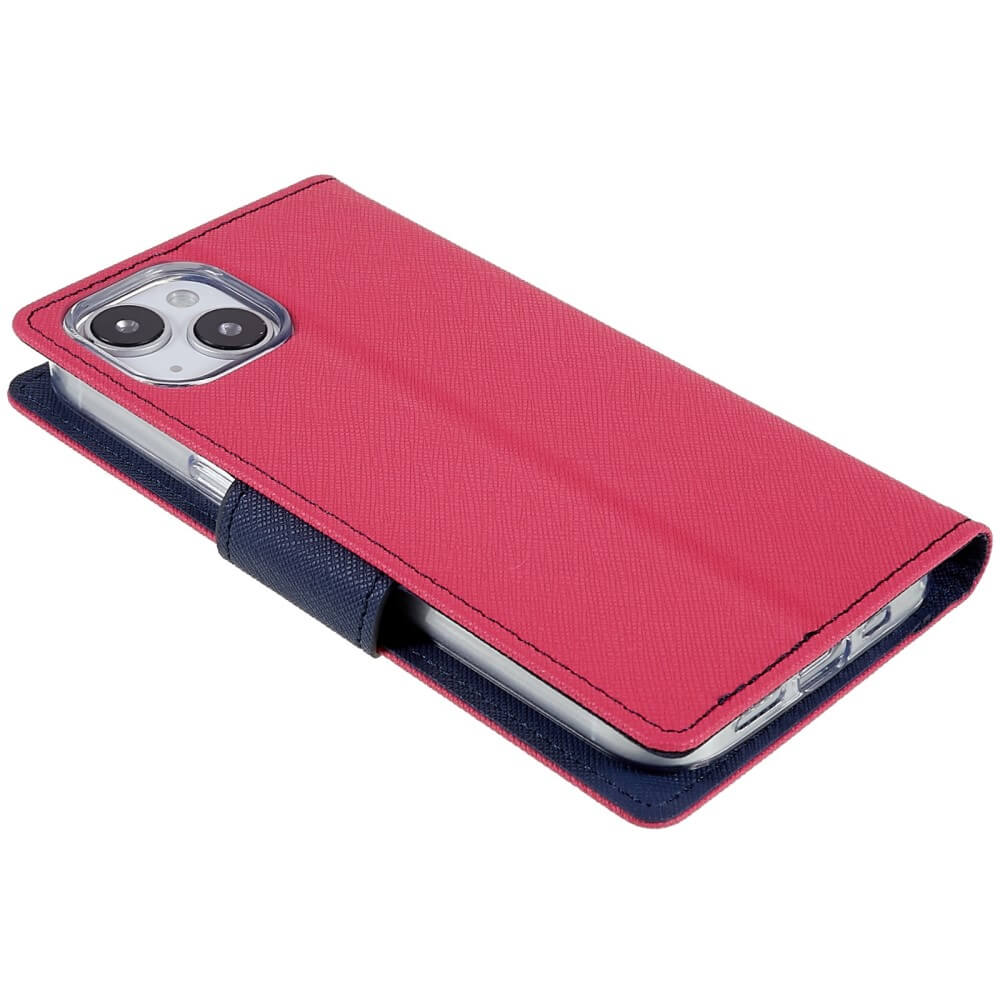 iPhone 14 Plus - Goospery Fancy Etui Hülle pink