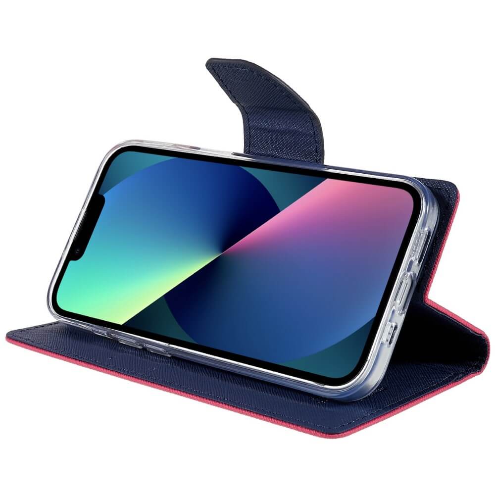 iPhone 14 Plus - Goospery Fancy Etui Hülle pink