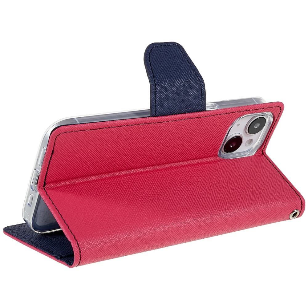 iPhone 14 Plus - Goospery Fancy Etui Hülle pink