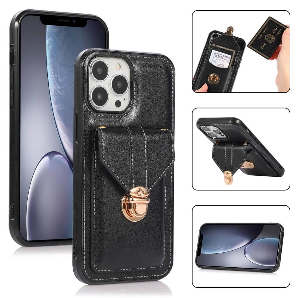 iPhone 14 Pro - Schutzhülle Case mit Tasche